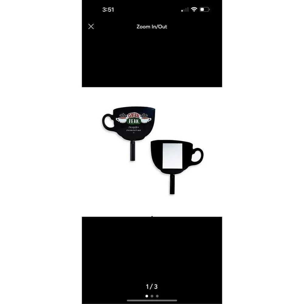 Revolution makeup x friends central perk coffee cup mirror handheld vanity